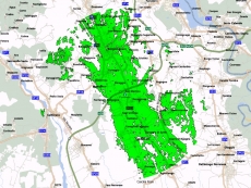 Mappa copertura BWA da Fontaneto d'Agogna